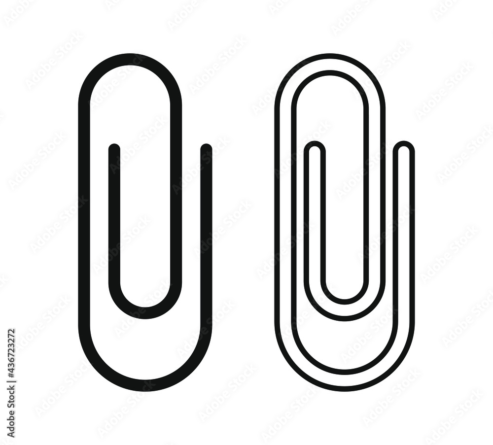 Paperclip icon. Attach document symbol button. Office equipment paper clip logo sign. Vector illustration image.
Paperclip icon. Attach document symbol button. Office equipment paper clip logo sign. Vector illustration image.