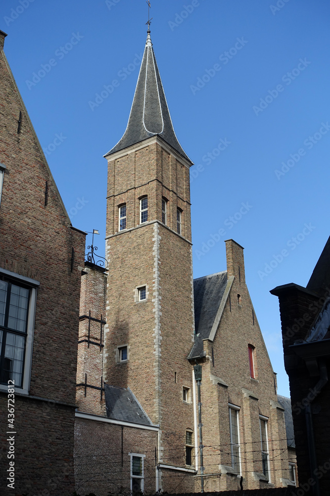Fototapeta premium Turm der Abtei in Middelburg
