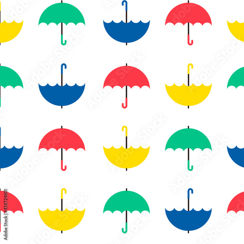 パターン　背景　ポップ　カラフル　傘