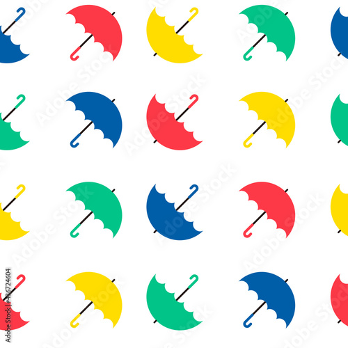 パターン　背景　ポップ　カラフル　傘　斜め