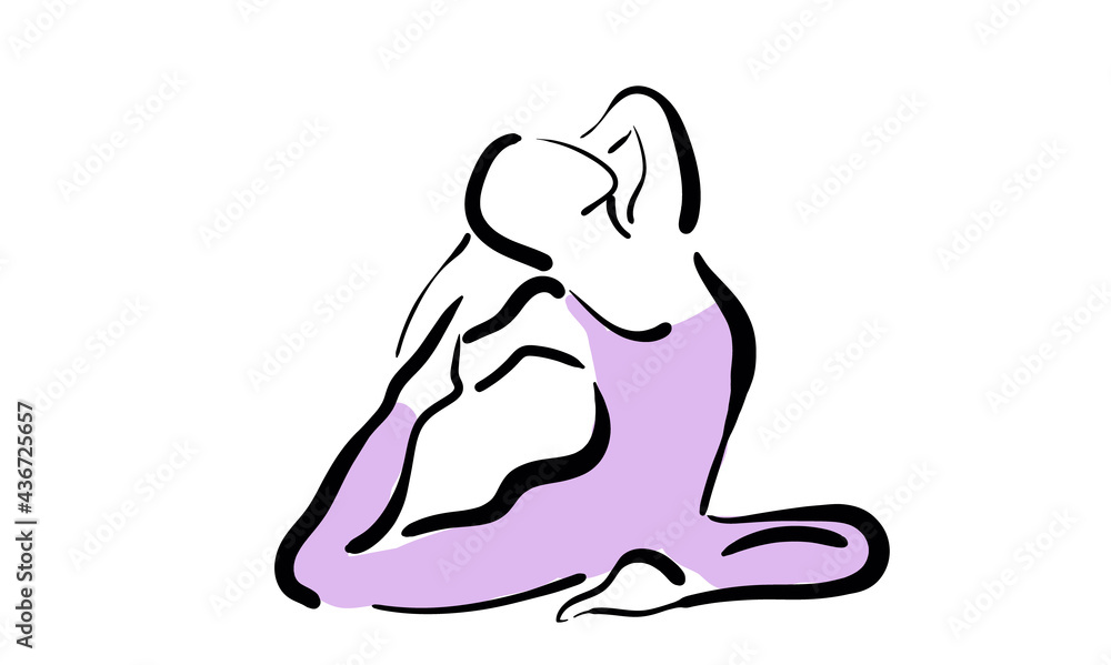 Obraz premium the beauty of yoga is grace and peace of mind, yoga is the path to nirvana. pictures good advertising