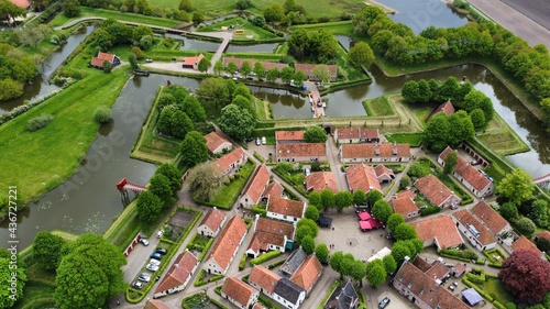 The historical fortified village of Bourtange in the Netherlands.