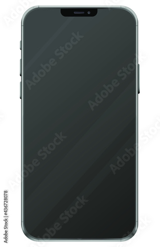 phone on white background vector realistic