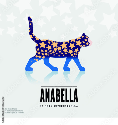 ANABELLA LA GATA ESTRELLADA - Colección de las 24 esculturas complementarias del gato de Tejada en la ciudad de Cali - Colombia