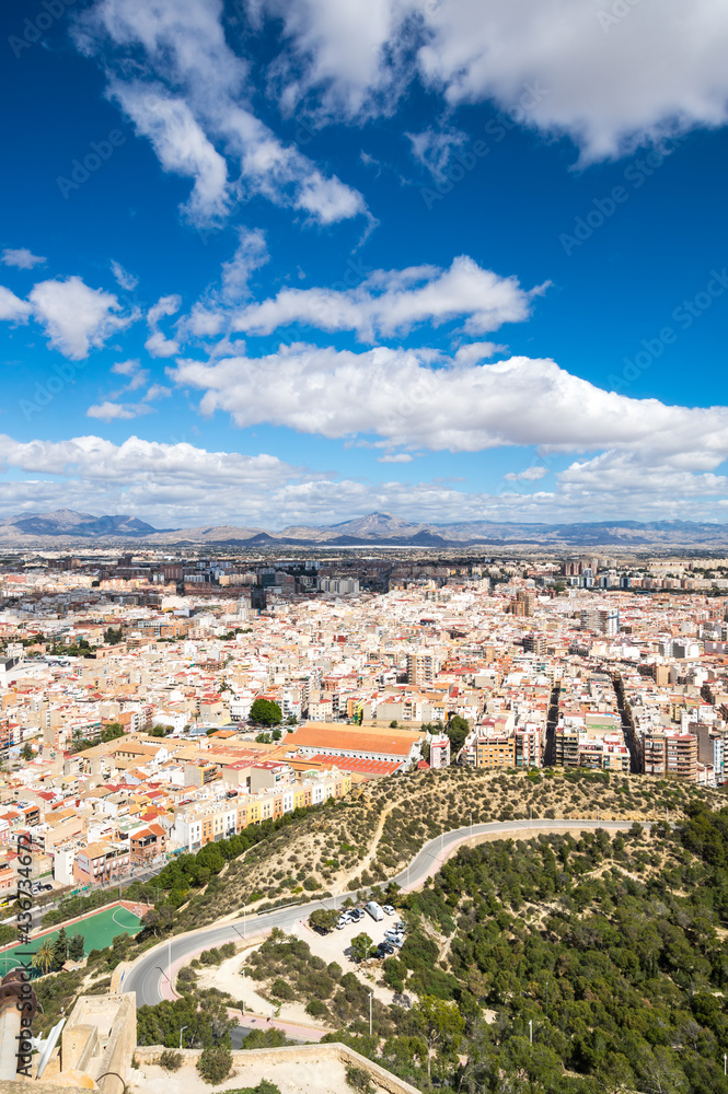Fototapeta premium View of Alicante from Santa Barbara Castle