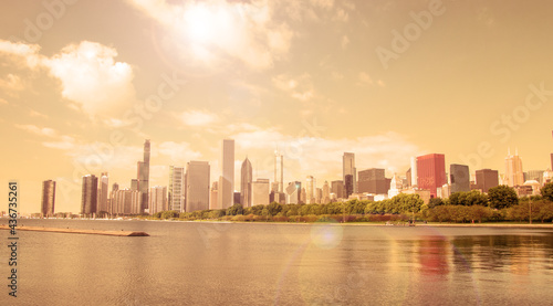 beautiful view of the city of Chicago