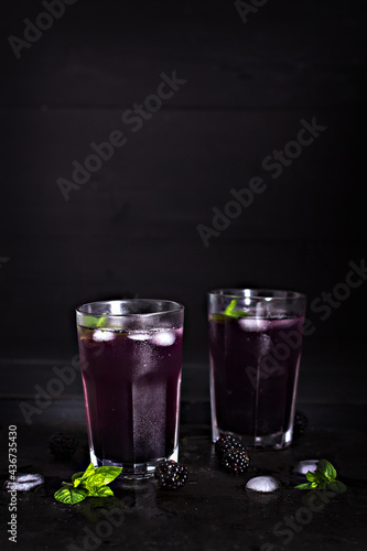 Wallpaper Mural Blackberry lemonade, iced blackberry cocktail, summer drink, Torontodigital.ca
