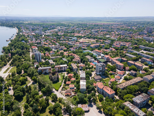 Aerial view of town of Vidin,  Bulgaria photo