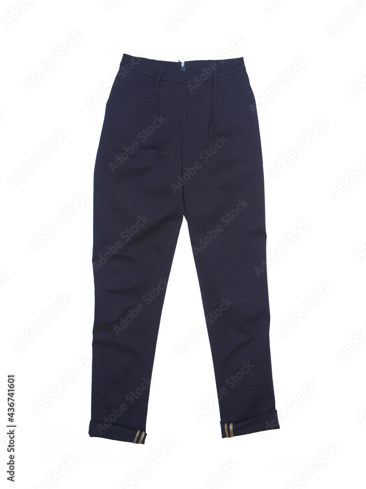 Dark blue sweatpants isolated on white Dark blue sweatpants isolated on white