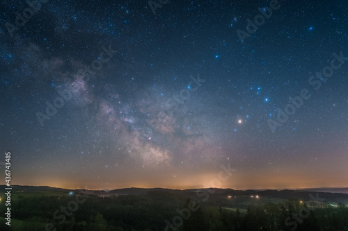The galactic center photographed from Deutwang in Germany.