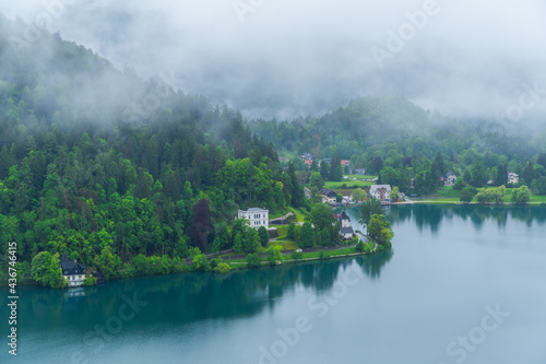 View from the Bled Castle in Slovenia