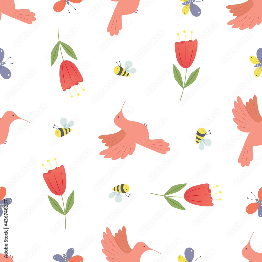 graphic seamless pattern with flowers in folk style 1 graphic seamless pattern with flowers in folk style 1