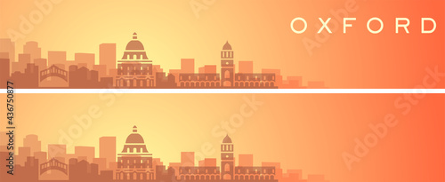 Oxford Beautiful Skyline Scenery Banner