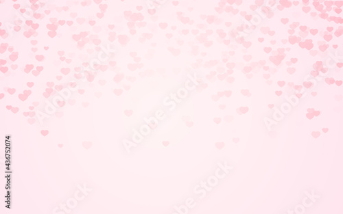 valentine day pink hearts on pink rose background.