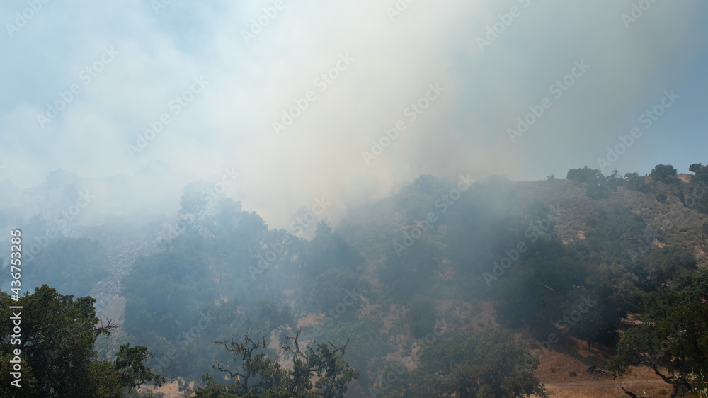 Santa Barbara Fire, Controlled Burn on Mountain