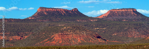 фотографія Panoramic view of Bears Ears National Monument from the west, showing both easte