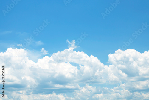 blue sky white clouds background abstract