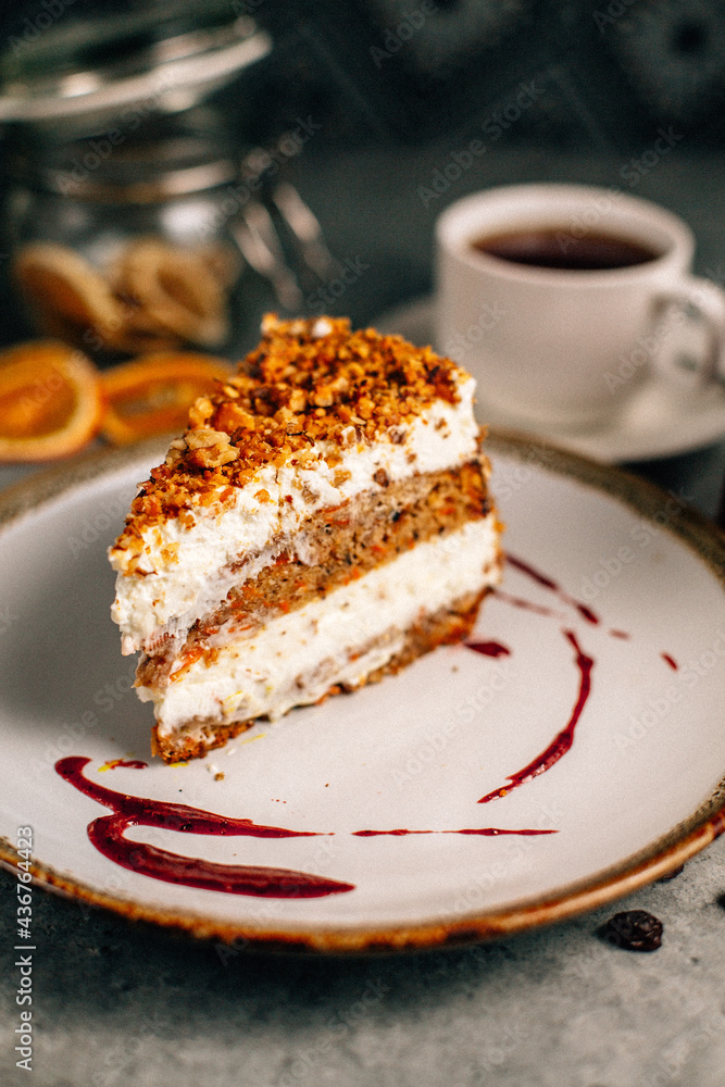 a piece of tasty cake
a piece of tasty cake