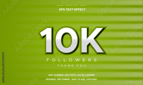 Editable text style 10k number effect