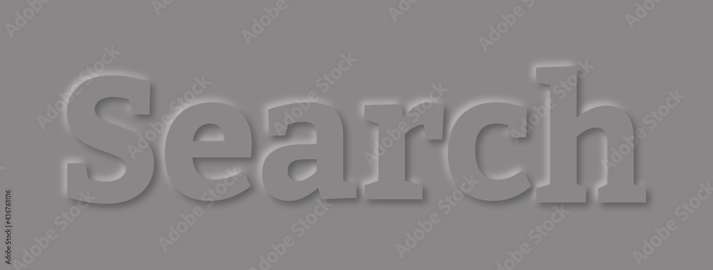 The word search text inscribed in paper style. The word search text inscribed in paper style.