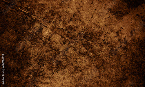 Old wall texture cement black brown background abstract dark color design are light with white gradient background.