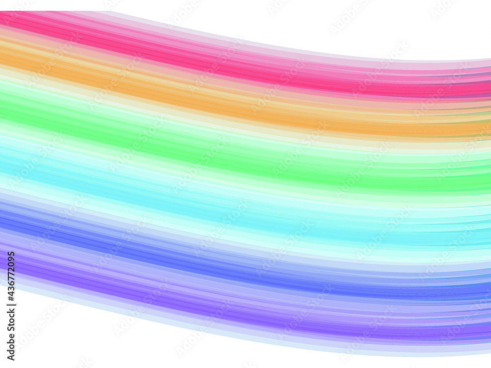Fototapeta Abstract background in the form of multicolored stripes in the color of the rainbow. LGBTQ + flag, banner for group design.
