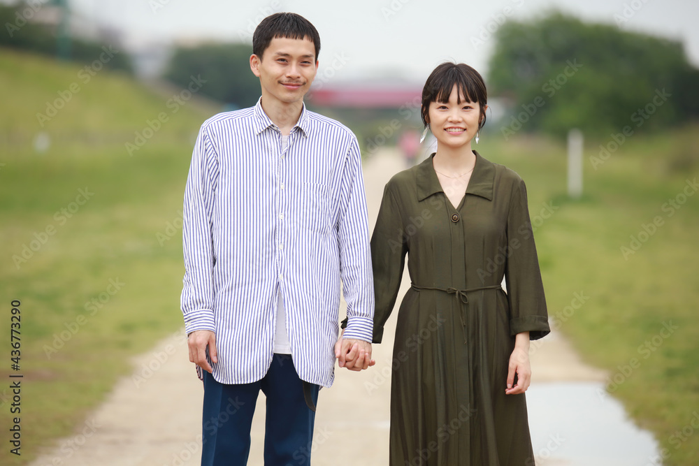 笑顔の夫婦 笑顔の夫婦