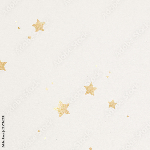 Beige background with gold stars pattern