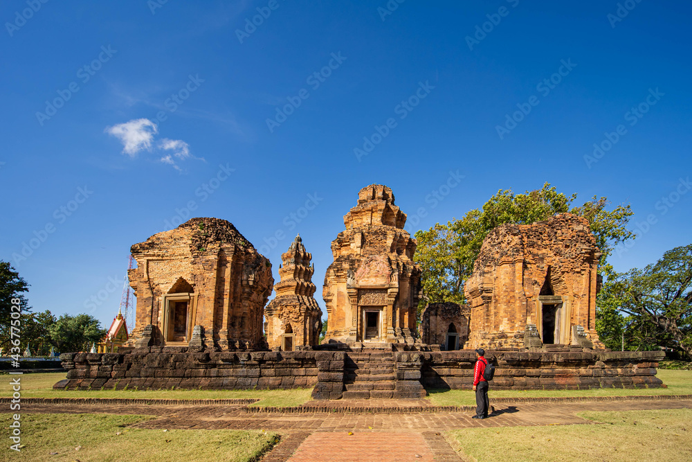 Prasat Sikhoraphum or Castle Rock temple in Surin of Thailand. Prasat Sikhoraphum or Castle Rock temple in Surin of Thailand.