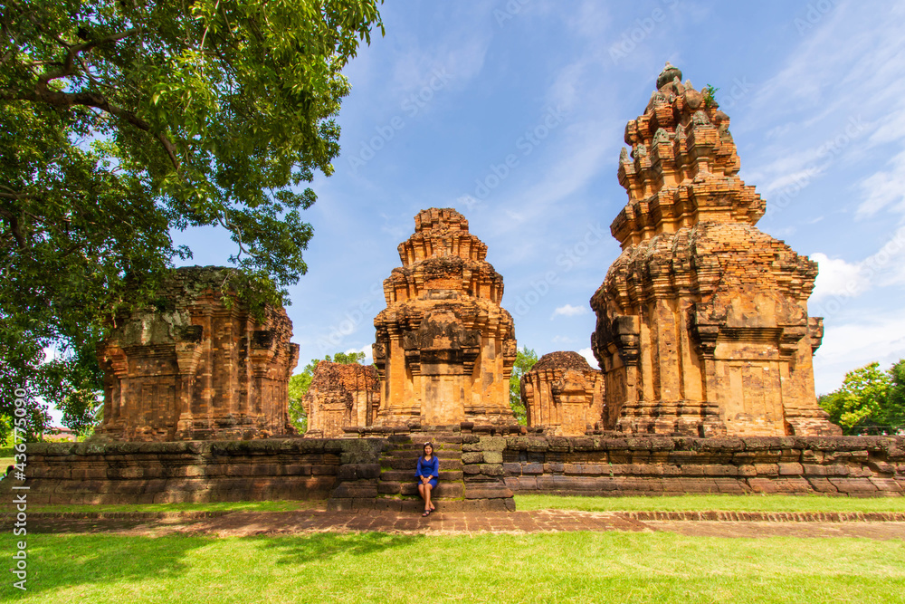 Prasat Sikhoraphum or Castle Rock temple in Surin of Thailand.