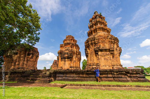 Prasat Sikhoraphum or Castle Rock temple in Surin of Thailand.