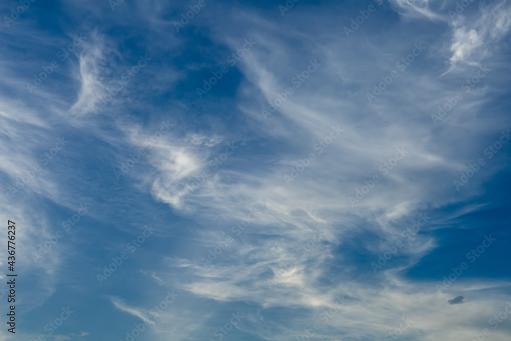 WIspy clouds and blue sky suitable for background