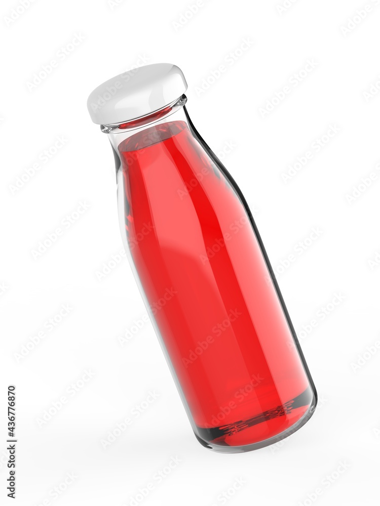 Blank Smoothie Bottle template. 3d render illustration. Blank Smoothie Bottle template. 3d render illustration.