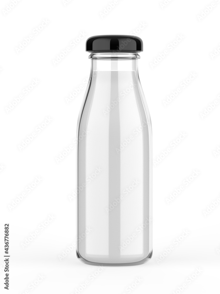 Blank Smoothie Bottle template. 3d render illustration. Blank Smoothie Bottle template. 3d render illustration.