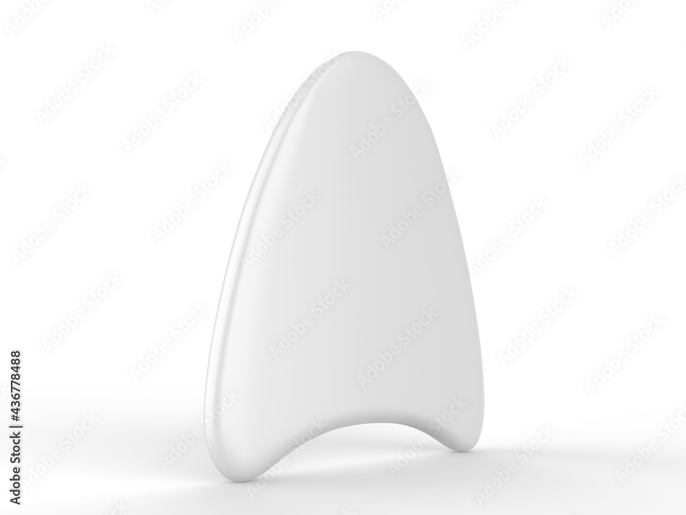 Blank Kickboard Swimming Training Template, 3d render illustration. Blank Kickboard Swimming Training Template, 3d render illustration.