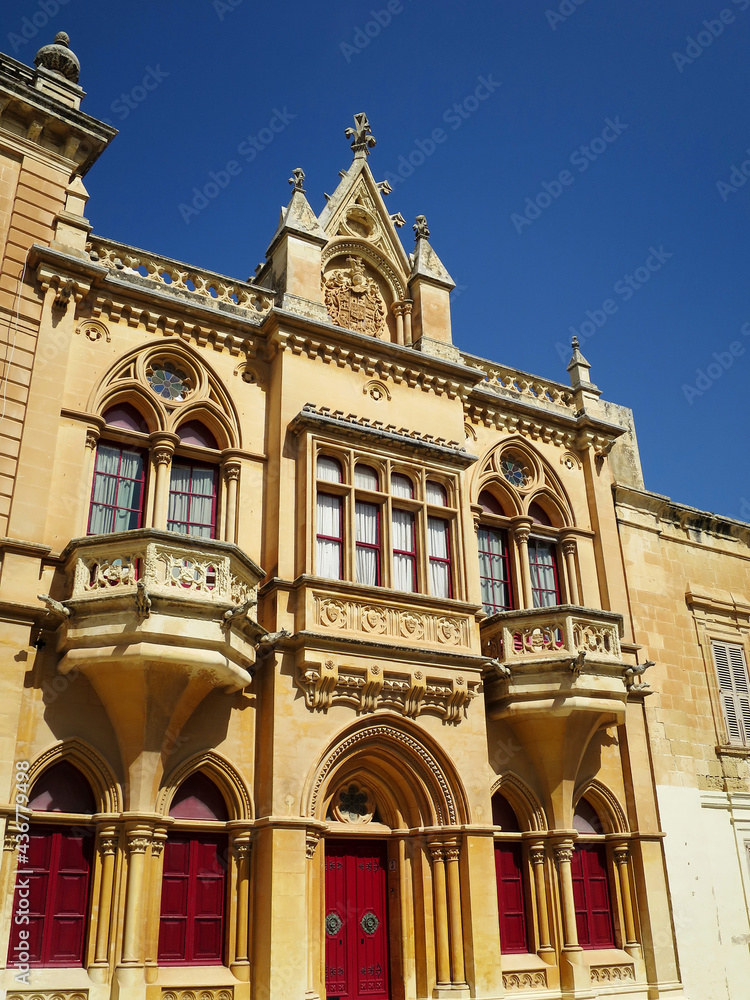 The Old Palace at the St. Paul Square in Mdina, MALTA