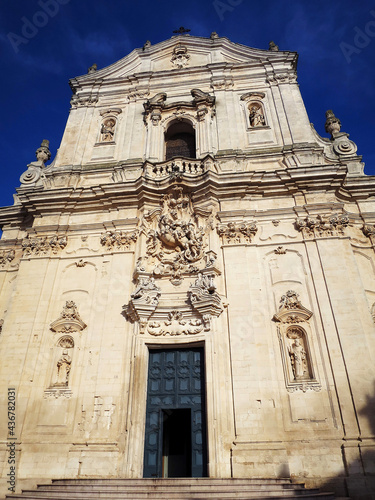 Canvas Print The St. Martin's Basilica in Martina Franca, ITALY