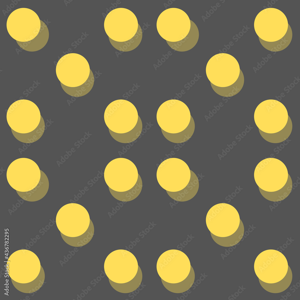 Pattern with black background and bright double yellow circles
Pattern with black background and bright double yellow circles