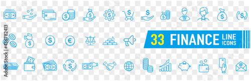 line icon of Vector business and finance
