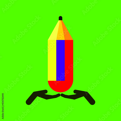 Care for Education icon logo design element