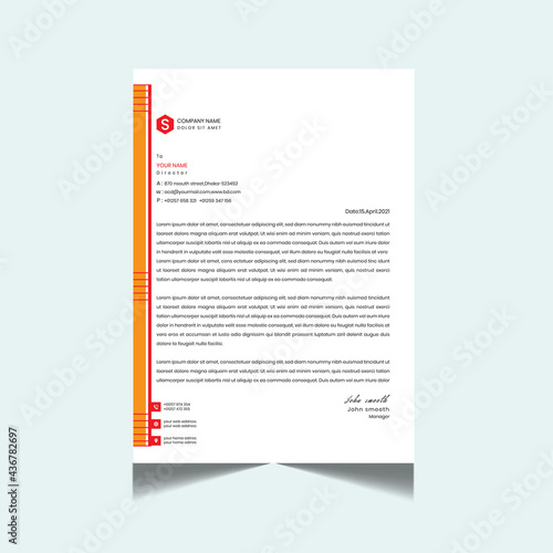 LETTERHEAD TEMPLATE DESIGNJ photo