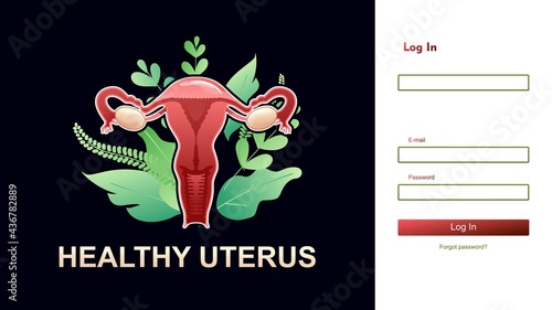 banner female genital organ uterus