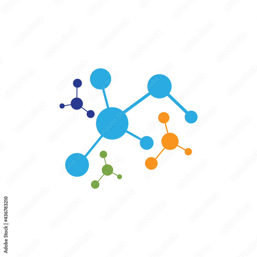 Molecule symbol logo template vector illustration design Molecule symbol logo template vector illustration design