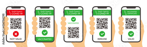 vaccinated smartphone certificate