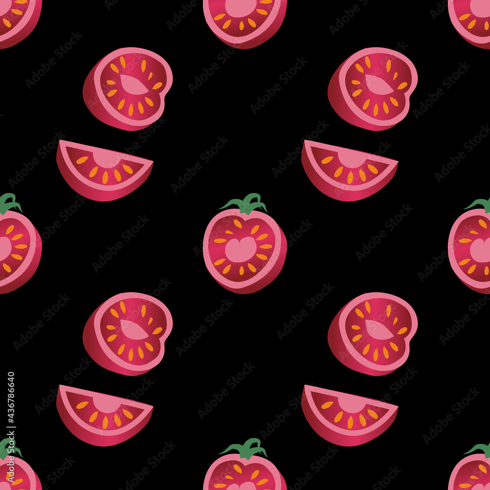 Food and drink seamless in cartoon style. Use it for print or web party, web site or package design. Vector illustration. Food and drink seamless in cartoon style. Use it for print or web party, web site or package design. Vector illustration.