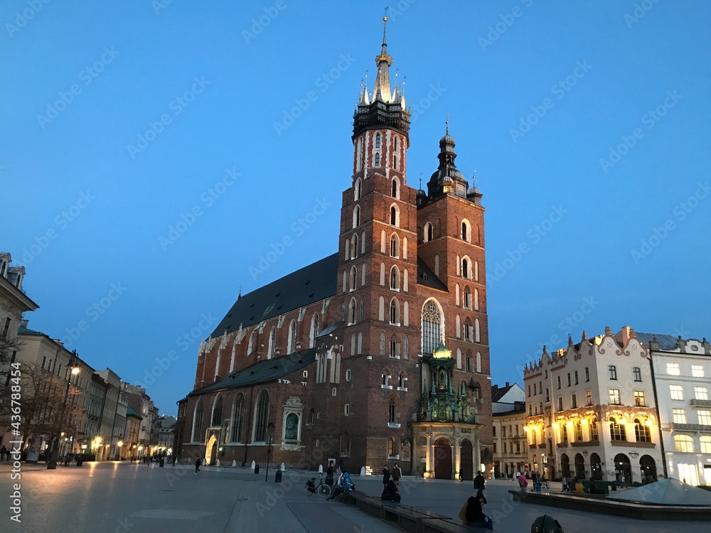 Fototapeta Katedra św. Marii, Polska, Kraków