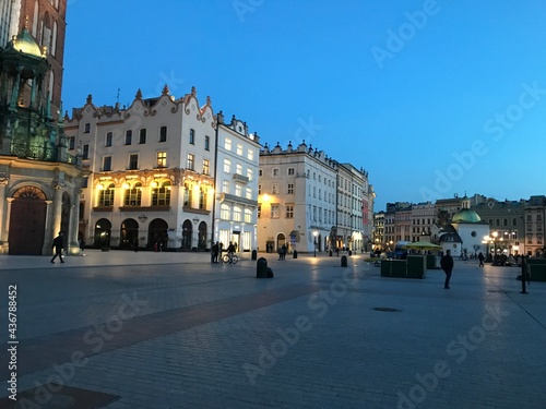 Market square and Sukiennice, krakow, Poland 