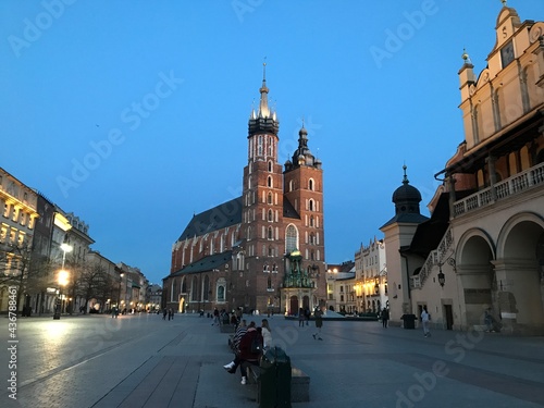 St. Maria cathedral and market square, Poland, Krakow 