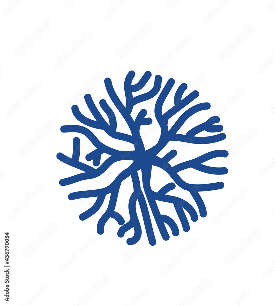 Traditional japanese kimono pattern seaweed design icon. Traditional japanese kimono pattern seaweed design icon.