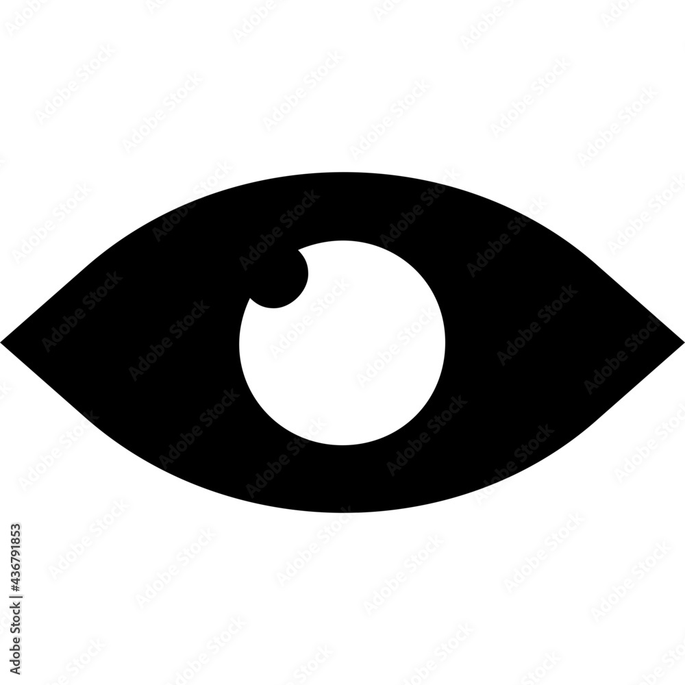 Eye Vector Glyph Icon Eye Vector Glyph Icon